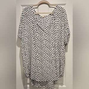 Grand & Greene Black and White Polka Dot Blouse